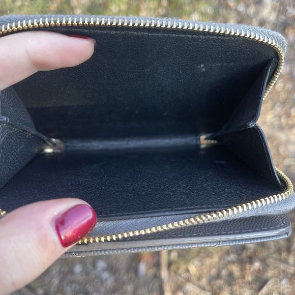 Saint Laurent YSL Cassandra Compact Wallet Grey Gold - Picture 14 of 14